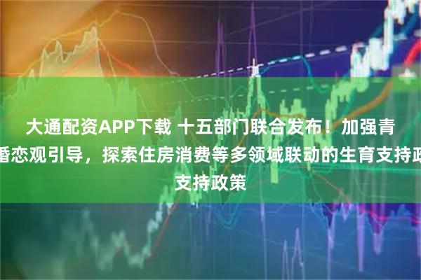 大通配资APP下载 十五部门联合发布！加强青年婚恋观引导，探索住房消费等多领域联动的生育支持政策